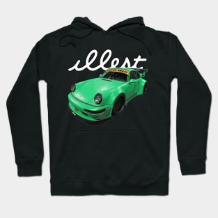 RWB 911 0964 TURBO ILLEST WIDEBODY high performance sports car German automobile STANCED FATLACE HELLAFLUSH Hoodie